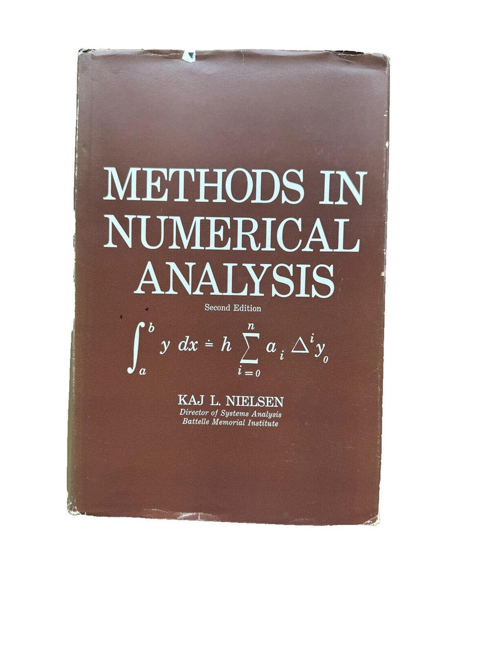 Methods In Numerical Analysis KAJ L. Nielsen 2nd Edition 1965 Hardcover/DJ